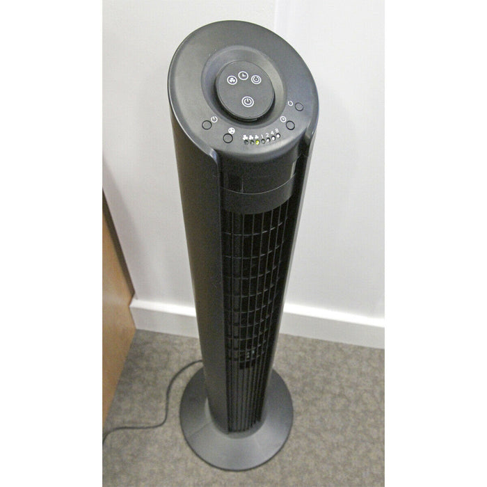 42 Inch Oscillating Tower Fan - 3 Speed Settings - Auto Shut Off Timer - 55W Loops