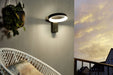 IP44 Outdoor Wall Light & PIR Sensor Anthracite Ring Lamp 11W Built in LED Loops