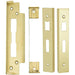 Rebate Kit for BS Lever Sash Locks For Double Doors 13mm Stainless Brass Loops