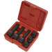 6pc Impact Spline Socket Bit Set - 1/2" Sq Drive - For VAG Steering Suspension Loops