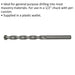 11 x 150mm Rotary Impact Drill Bit - Straight Shank - Masonry Material Drill Loops