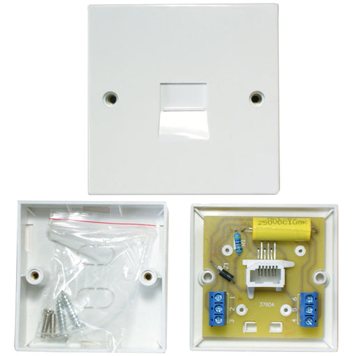BT Master Single Telephone Socket Screw Terminals PSTN Line Wall Face Plate 2/4A Loops