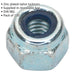 100 PACK - Zinc Plated Nylon Locknut Bolt - 0.8mm Pitch - M5 - DIN 982 - Metric Loops