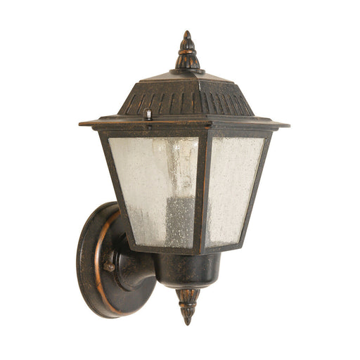 Outdoor IP44 Wall Light Weathered Bronze LED E27 60W Loops