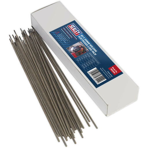 2.5kg PACK - Mild Steel Welding Electrodes - 2 x 300mm - 40 to 60A Currents Loops