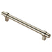 4x Round T Bar Cabinet Pull Handle 200 x 14mm 160mm Fixing Centres Satin Nickel Loops
