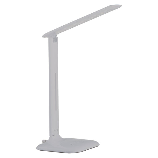 Table Desk Lamp Colour White Steel Touch On/Off DIm Bulb LED 2.9W Included Loops