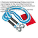 Heavy Duty Elastic Tow Rope - 2000kg Rolling Load Capacity - 1.5m to 4m Length Loops