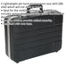 460 x 350 x 150mm BLACK ABS Tool Case & Electronics Storage Adjustable Dividers Loops