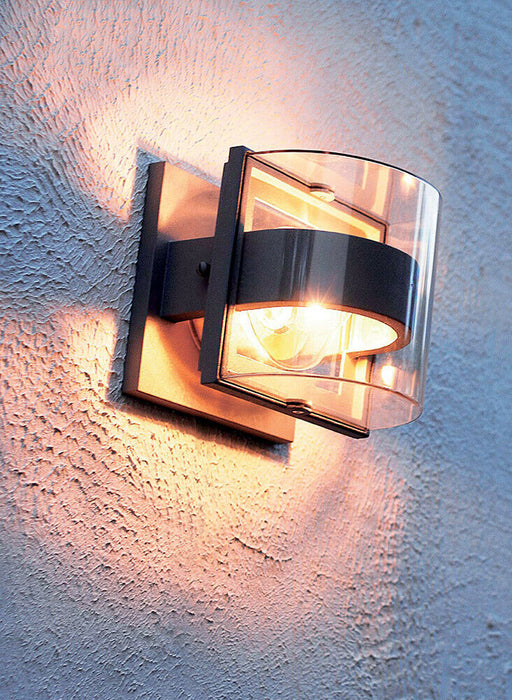 Outdoor IP54 Wall Light Graphite LED E27 60W d01056 Loops