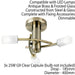Semi Flush Ceiling Light Brass & Glass 3 Bulb Square Shade Dimmable Pendant Loops