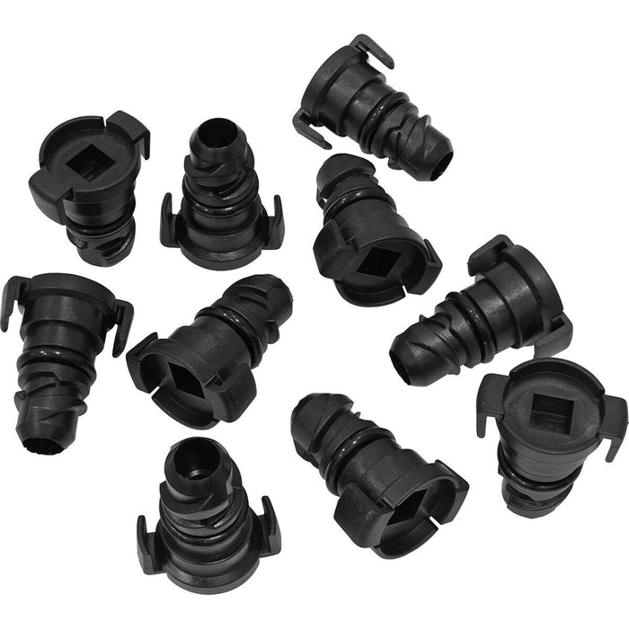 10 PACK Plastic Sump Plug - Replacement Plug for Ford Duratorq - OEM 1830727 Loops