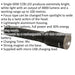 Aluminium Torch - 60W COB LED - Adjustable Focus - Rechargeable Battery Loops