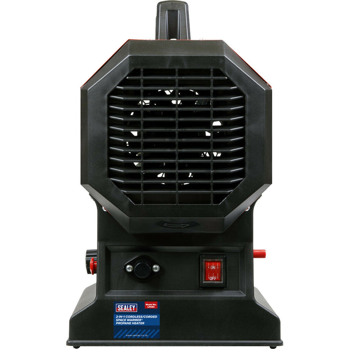 2-in-1 Cordless / Corded Space Warmer Propane Heater - 30000 to 68000 Btu/hr Loops