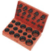 407 Piece Rubber O-Ring Assortment - Metric Sizing - Nitrile Rubber - 32 Sizes Loops