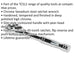 45-Tooth Flip Reverse Ratchet Wrench - 1/4 Inch Sq Drive - Pear Head Design Loops