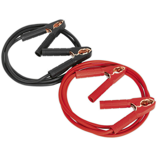 350A Booster Cables - 25mm² x 3.5m - Copper Coated Aluminium - Insulated Loops