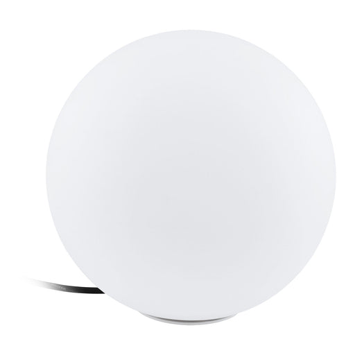 IP65 Outdoor Garden Ball Light White Plastic 1 x 40W E27 Bulb 300mm Globe Loops