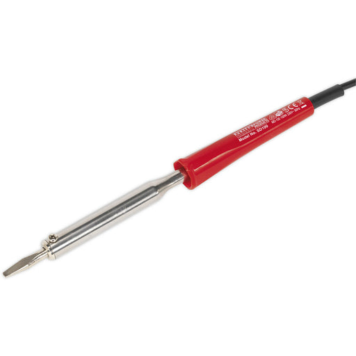 100W / 230V Electric Soldering Iron - Insulated Cool Grip For Prolonged Use Loops