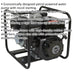 Petrol Powered Water Pump - 7 Horsepower Engine - 50mm Inlet - Shock Absorbers Loops
