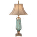Table Lamp Ceramic Glaze/Aged Brass Finish LED E27 100W Bulb Loops