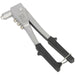 Aluminium Hand Riveting Tool - SCM4 Grade Jaws - PVC Grips - Drop Forged Loops