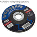 Depressed Centre Metal Grinding Disc - 115 x 6mm - 22mm Bore - DPC Metal Loops