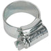 30 PACK Zinc Plated Hose Clip - 14 to 22mm Diameter - External Pressed Threads Loops