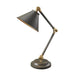 Table Lamp Moveable Up Down Desk Bedside Light Dark Grey Aged Brass LED E27 60W Loops