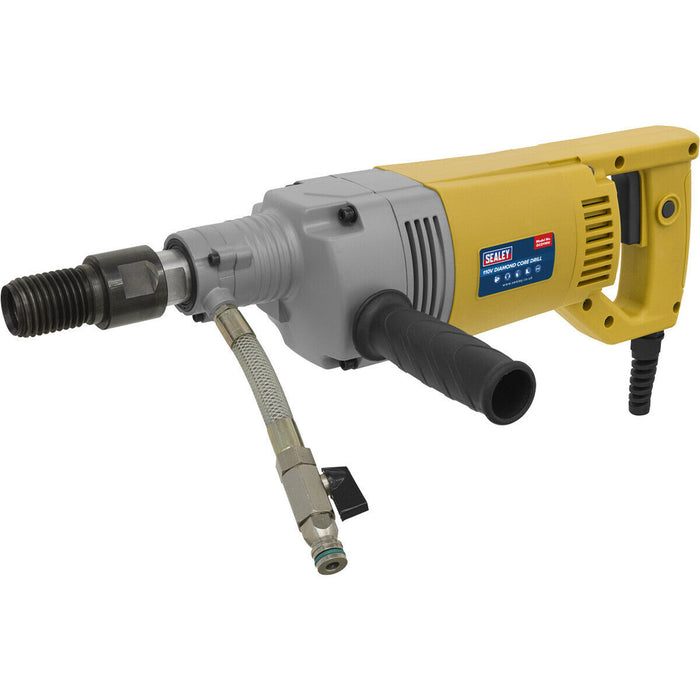 110V Diamond Core Drill - Variable Speed - Overload Protection - Lightweight Loops