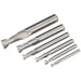 HSS End Mill Set MT2 - 3mm to 10mm Size - Suits ys08817 Lathe & Drilling Machine Loops