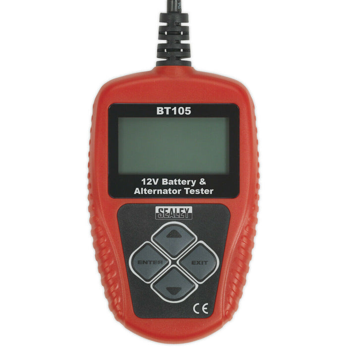 12V Digital Battery & Alternator Tester - Connects to PC - LCD Display Loops