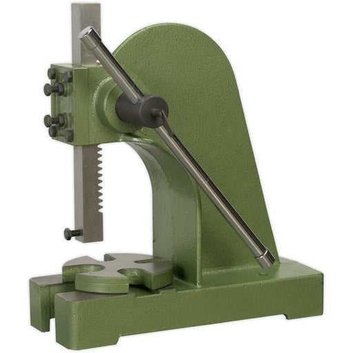 2 Tonne Arbor Press - 4 Position Table - 150mm Throat Depth - Cast Steel Frame Loops