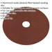 25 PACK 100mm Fibre Backed Sanding Discs - 80 Grit Aluminium Oxide Round Sheet Loops
