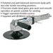 PREMIUM 180mm AIR Sander - Cast Aluminium Body - 1/4" BSP Self Adhesive Pad Loops
