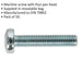 50 PACK Pan Head Pozi Machine Screw - 0.8mm Pitch - M5 x 25mm - DIN 7985Z Loops