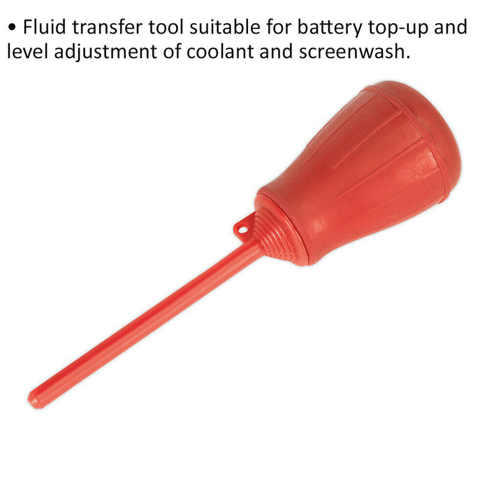 Battery Fluid Filler Transfer Tool - Top-up & Level Adjustment - 150ml Capacity Loops