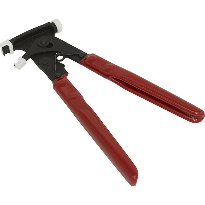 Multipurpose Stick-On Wheel Balancing Weight Pliers - Hammer Pry Bar Trims Rims Loops