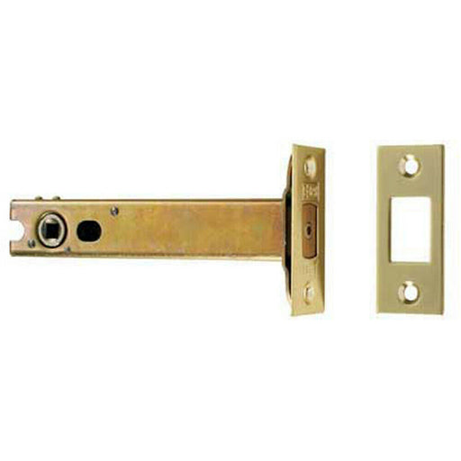 76mm Tubular BS Deadbolt with 5mm Follower Electro Brassed & Stainless Steel Loops