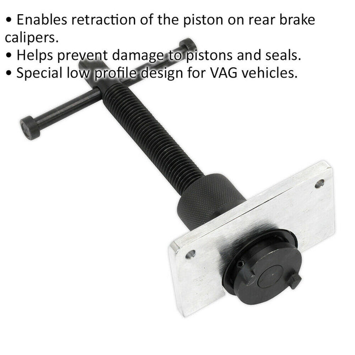 Low Profile Brake Wind-Back Tool - Piston Retraction - Suitable for VAG Vehicles Loops