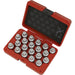 20pc A Locking Wheel Nut Key Set - DEALERS & REPAIR CENTRES ONLY - For Vauxhall Loops