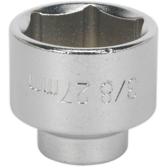 27mm Low Profile Oil Filter Socket - 3/8" Sq Drive - High Grade Steel Socket Loops