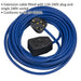 14m Extension Lead Fitted with 13A 240V Plug - Single 240V Socket - BS EN 60309 Loops
