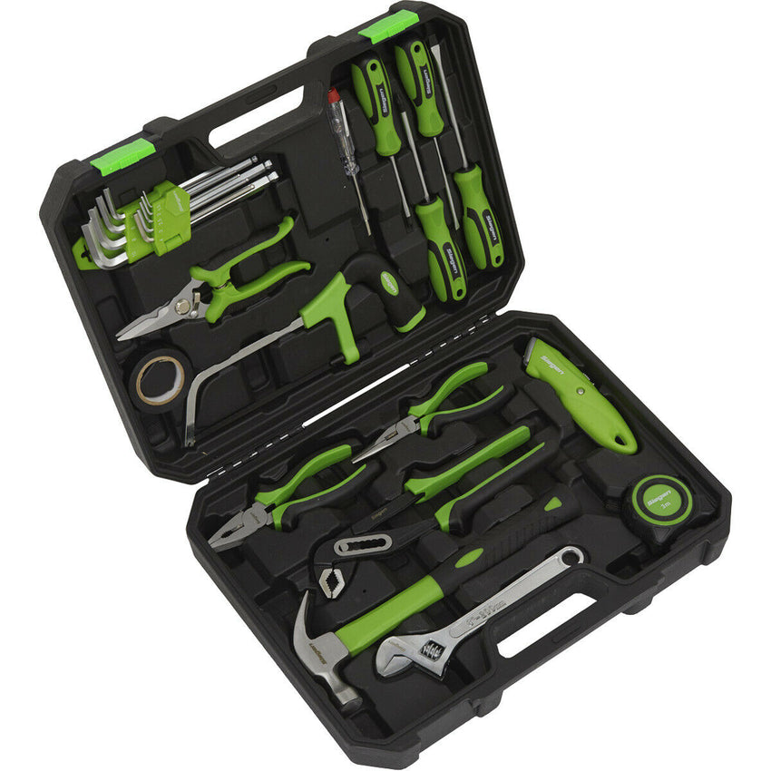 24pc Premium Tool Kit - Screwdriver Pliers Hacksaw Hex Key Hammer Spanner
