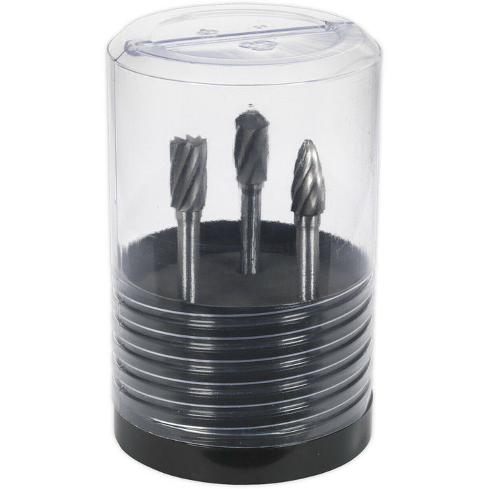 3 PACK - 10mm Tungsten Carbide Rotary Burr Bits Set - VARIOUS RIPPER / COARSE Loops