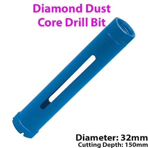 32mm x 150mm Diamond Core Drill Bit Hole Cutter For Brick Wall / Concrete Block Loops