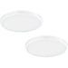 2 PACK Wall / Ceiling Light White 400mm Round Surface Mounted 25W LED 3000K Loops