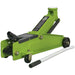Heavy Duty Long Chassis Trolley Jack - 3000kg Limit - 432mm Max Height - Green Loops