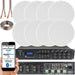 1600W Bluetooth Sound System 8x 100W Slim Ceiling Speaker 8 Zone Mixer Amplifier