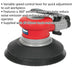 150mm AIR Random Orbital Palm Sander - 1/4" BSP - Variable Speed Hook & Loop Pad Loops